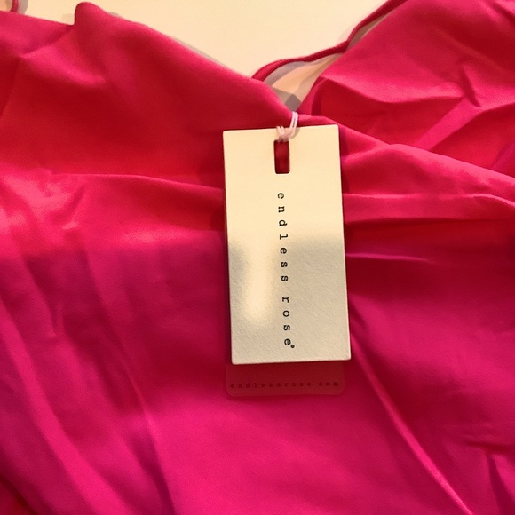 Endless Rose Waterfall Pink Maxi Dress M New - Picture 5 of 7